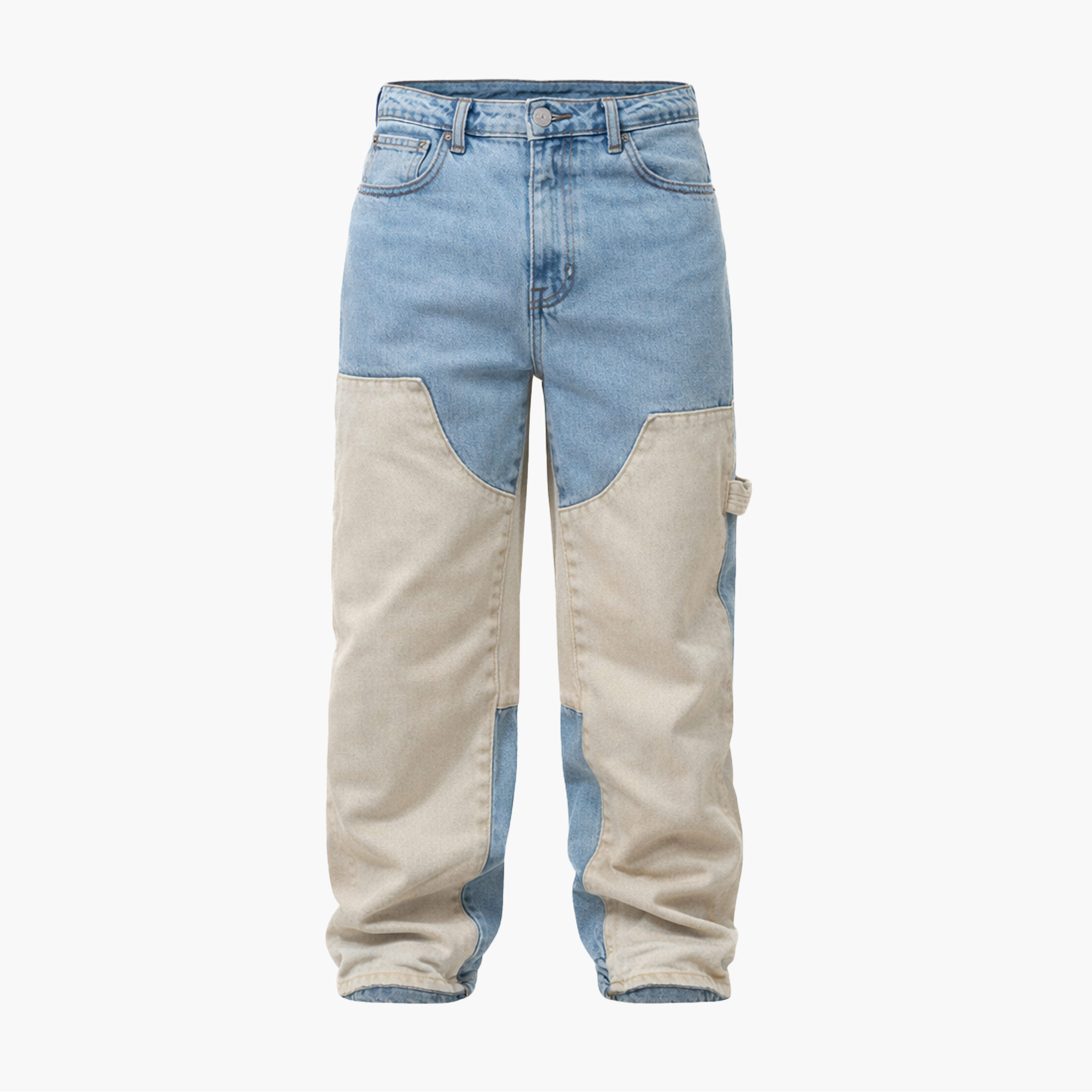 Jean Baggy Bicolore – Coupe Oversize