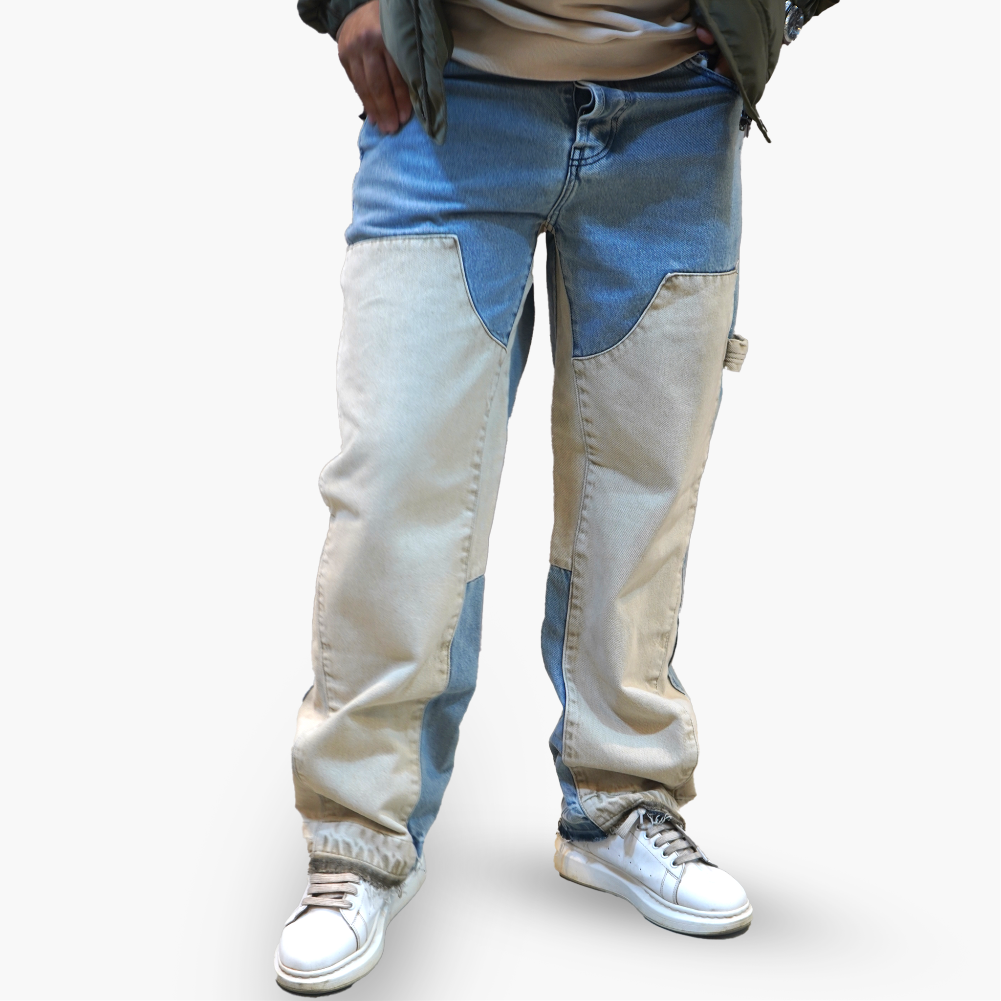 Jean Baggy Bicolore – Coupe Oversize