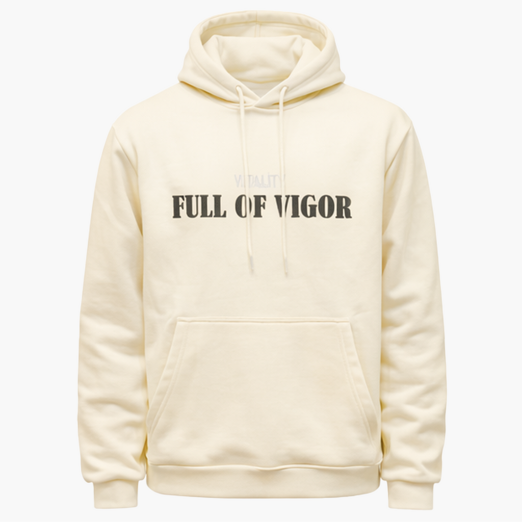 Hoodie Beige à Message – Style & Équilibre