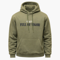 Hoodie Vert à Message – Full of Vigor