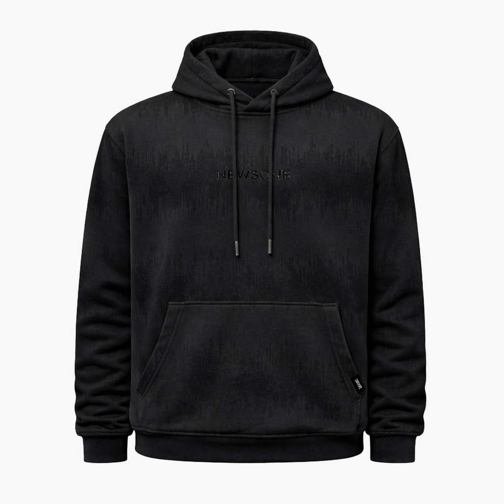 Hoodie à Motif Discret – Élégance Urbaine