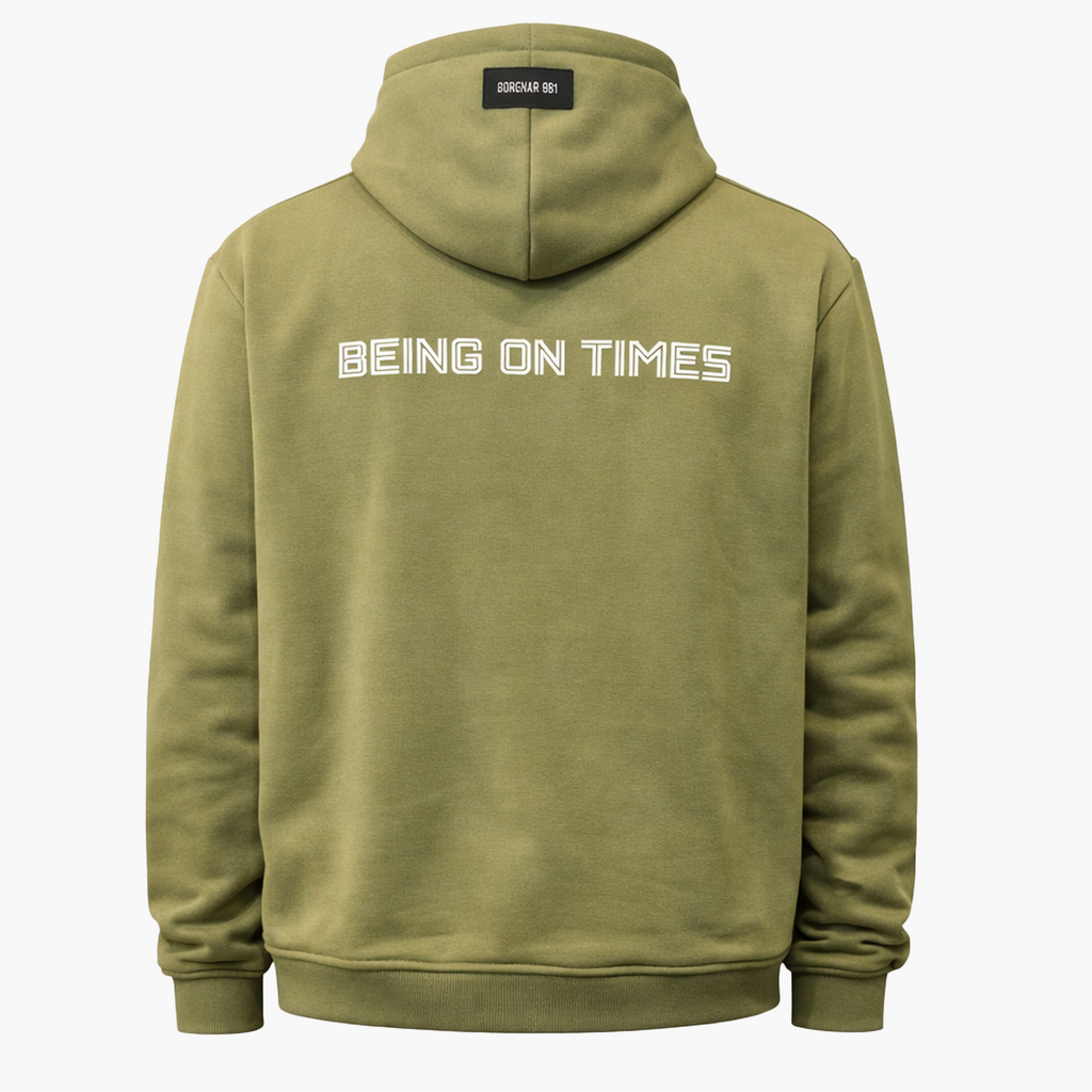 Hoodie Streetwear “Being On Times” – Attitude Moderne