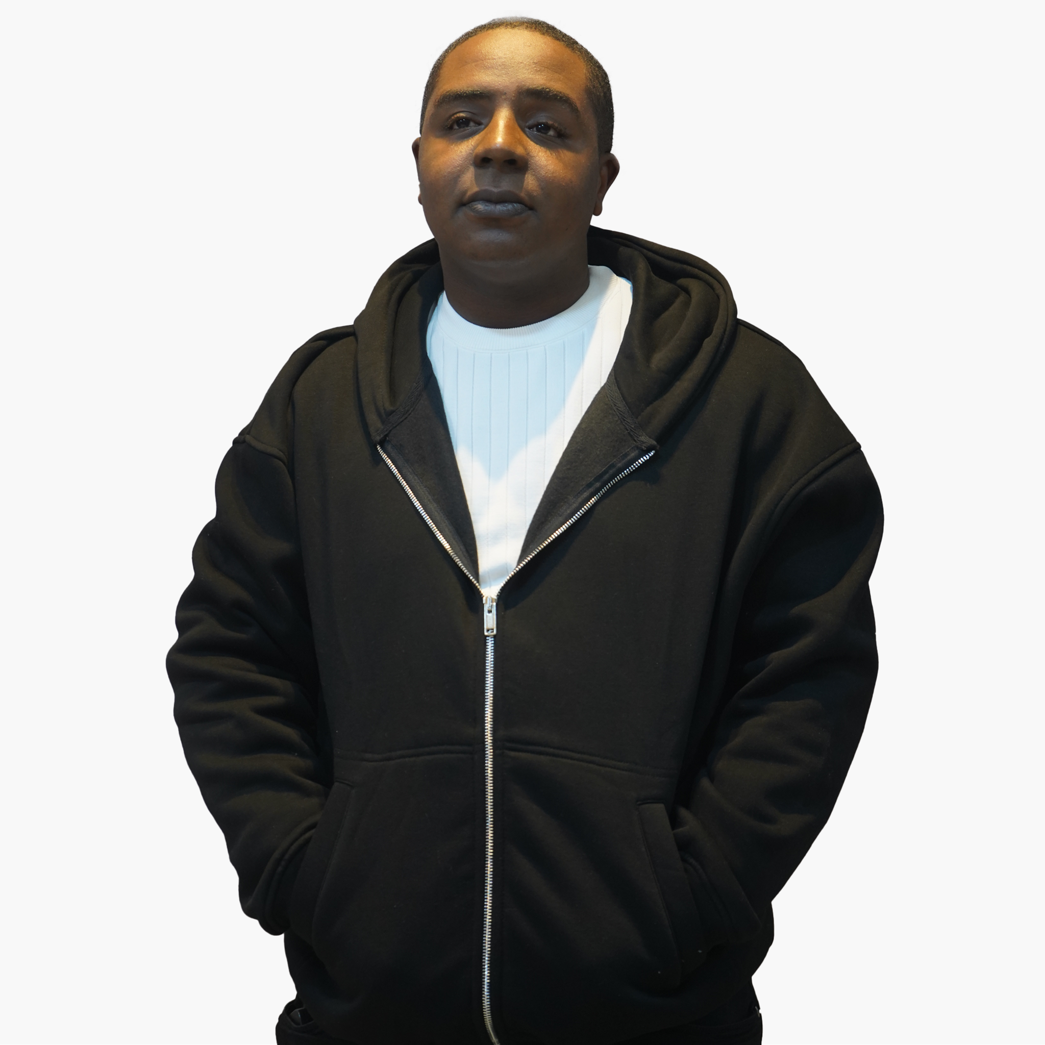 Hoodie Zippé Écru – Minimal Chic