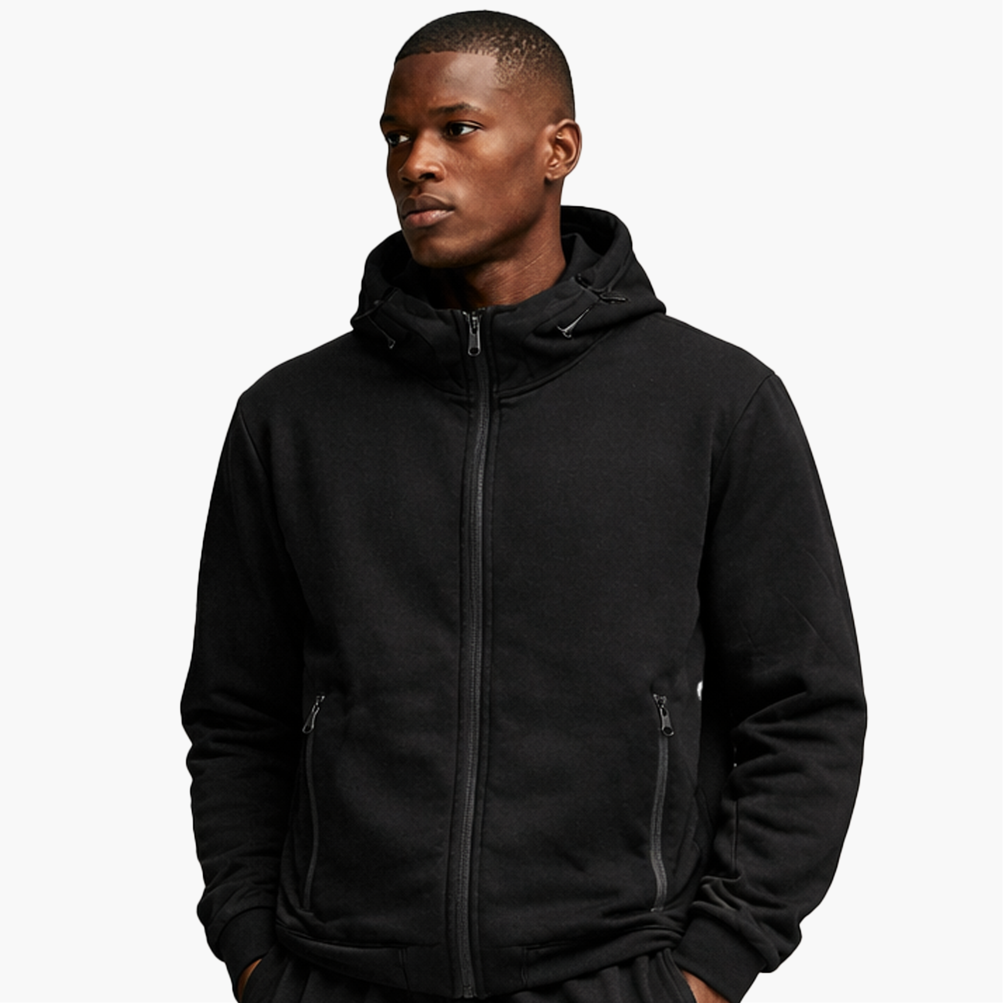 Hoodie Zippé Gris – Minimal Performance