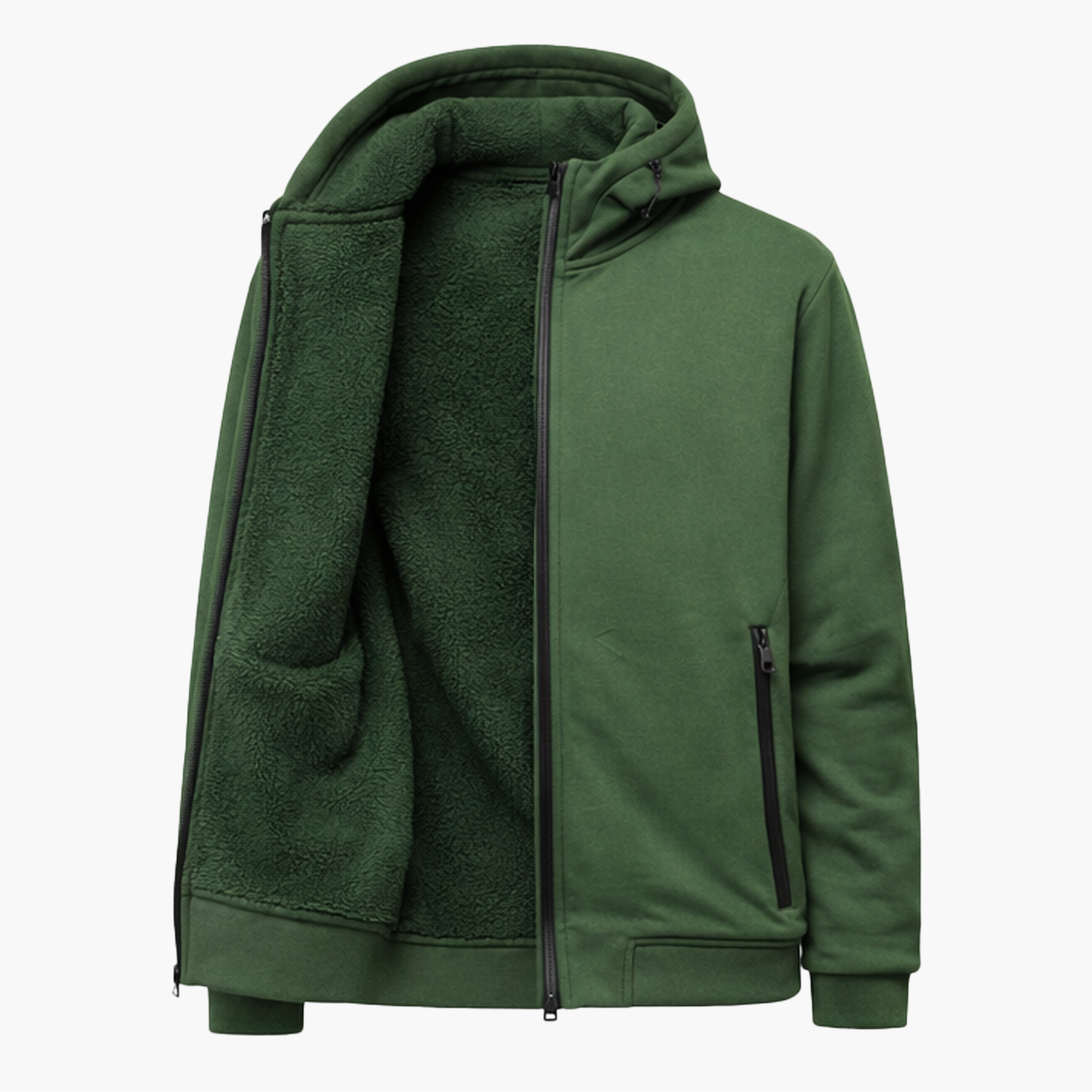 Hoodie Zippé Vert – Esprit Sport & Urbain