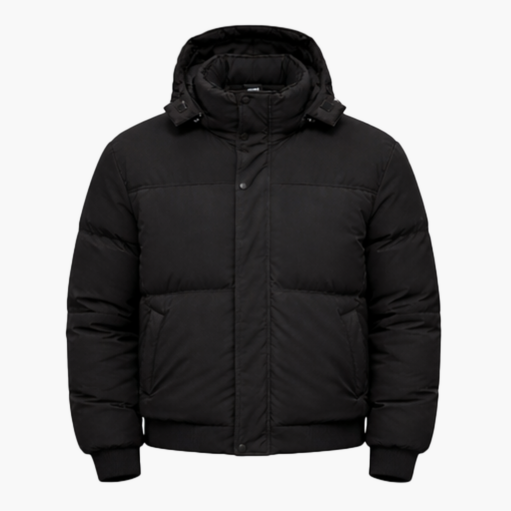 Doudoune Écru à Capuche – Confort Hivernal