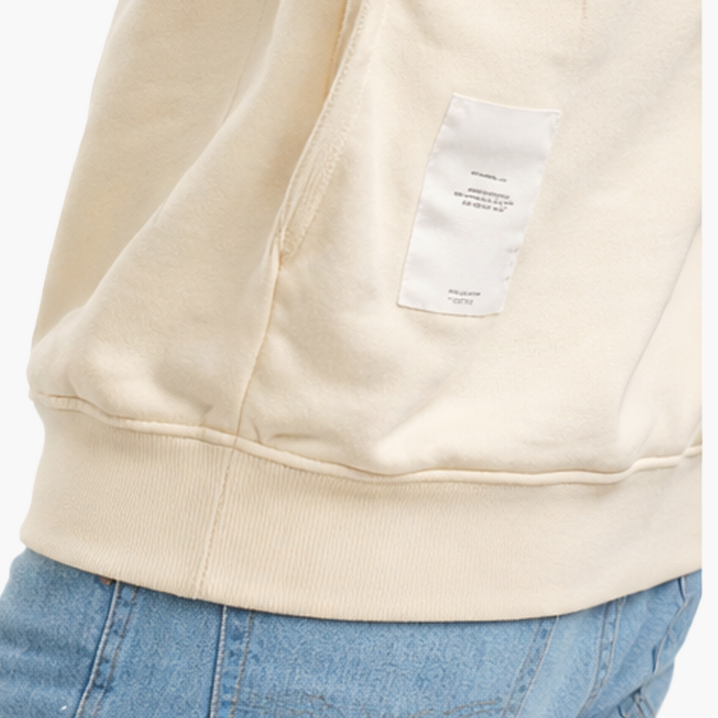 Hoodie Beige à Message – Style & Équilibre