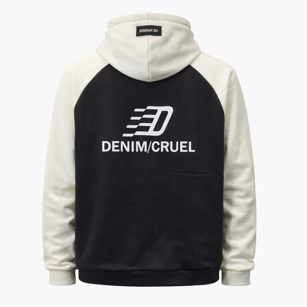 Denim Cruel Full Zip Hoodie – Signature Black