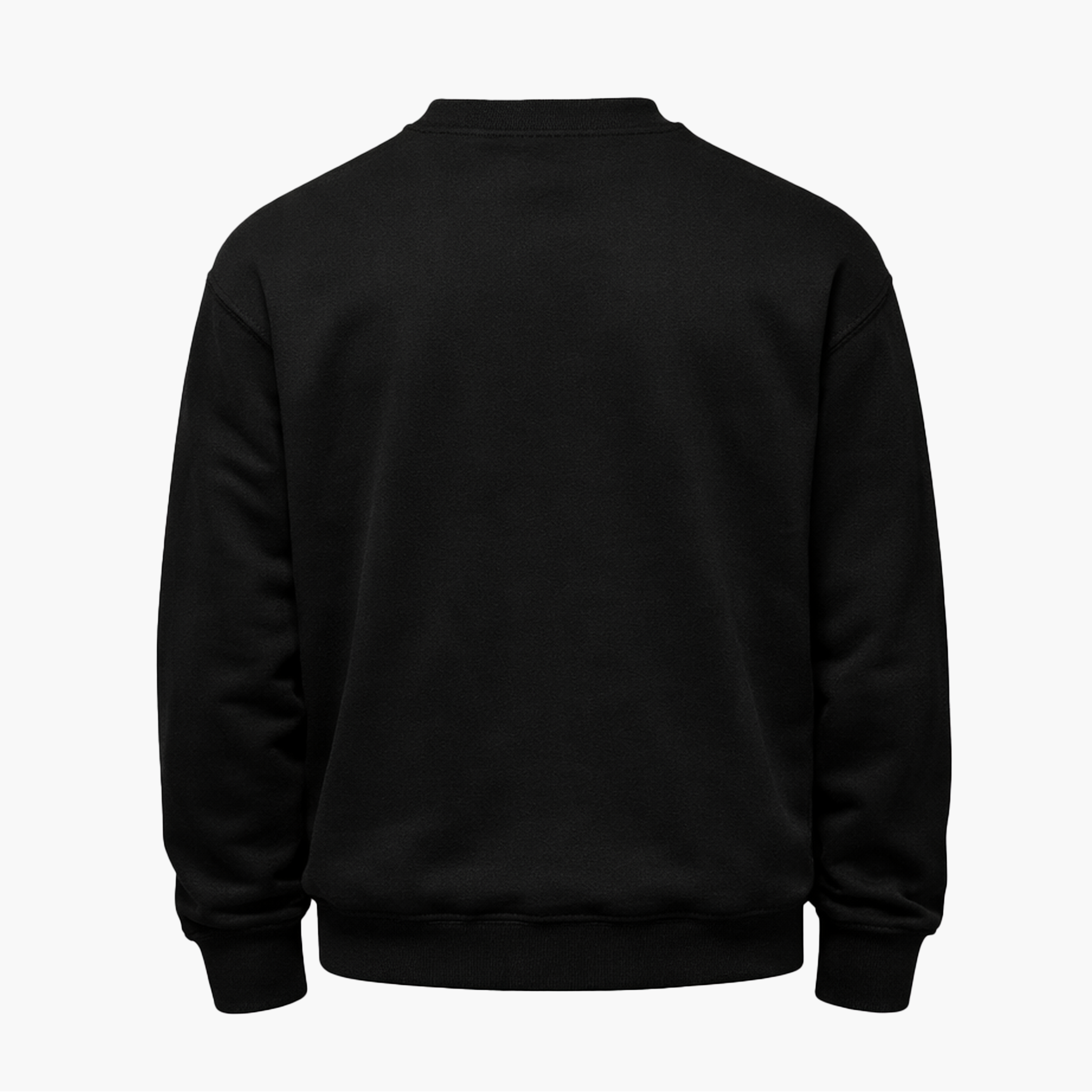 Sweat Noir à Message – Style Minimal